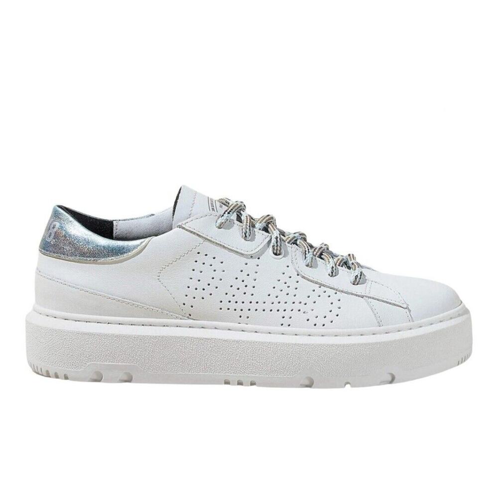 P448 Aerial Low Top Leather Sneakers Shoe White Size Wo’s 10.5-11|Men 8.5 41